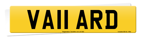 Registration number VA11 ARD